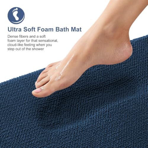 OLANLY Thick Memory Foam Bathroom Rugs 30x20, Soft Absorbent Bath Mat - Image 2
