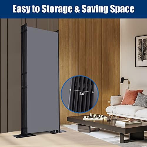 Room Divider 6 Panel-204''Wide, 6FT Room Dividers and Folding Privacy Screen - Image 5