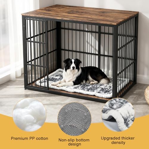 42" x 27"Washable Dog Bed Mat, Upgraded Non-Slip Durable Dog Bed, Soft and - Image 2