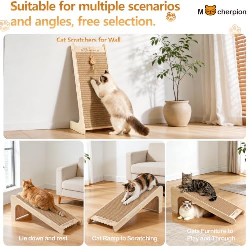 Cork Cat Scratching Board for Indoor Cat-1 Frame&2 Replaceable Scratch Pads - Image 2