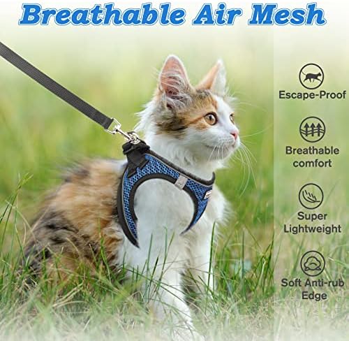 Cat Harness and Leash for Walking Escape Proof, Adjustable Kitten Vest Harness - Image 5