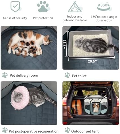 Siedihit Dog Cat Playpen Tent Crate Cage - Image 3