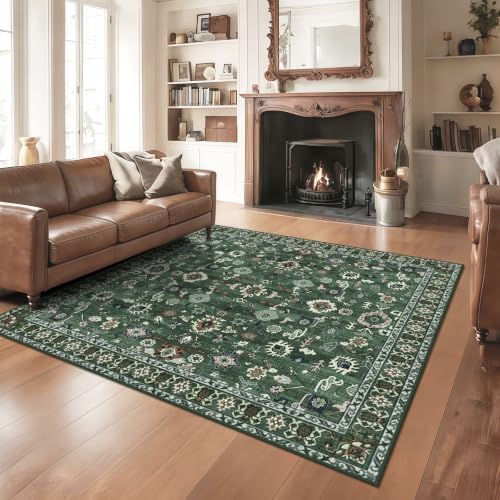 5x5 Rug Soft Washable Non Slip Vintage Mat by NYZEL