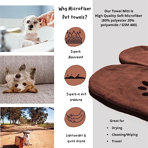 Penny & Niko Microfiber Pet Towel Mitts - Image 4