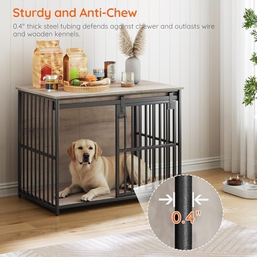 HOOBRO Dog Crate Furniture, 36.6" Heavy Duty Dog Kennel - Image 2