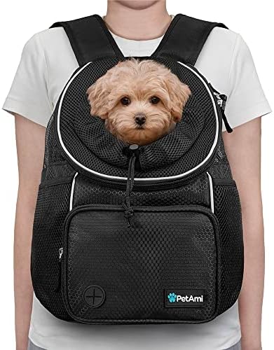 PetAmi Dog Front Carrier Backpack, Adjustable Dog Pet Cat Chest Carrier Backpack - Image 2