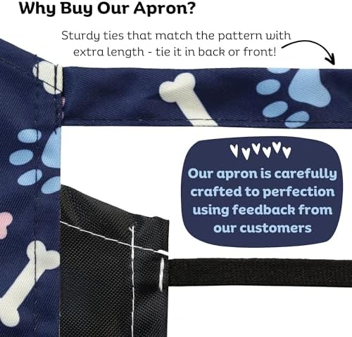 Plum Hill Waterproof Dog Grooming Apron, Groomer Apparel, Pet Washing Smocks - Image 6