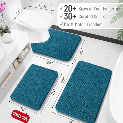 OLANLY Bathroom Rugs 34x21, Extra Soft Absorbent Chenille Bath Rugs - Image 2