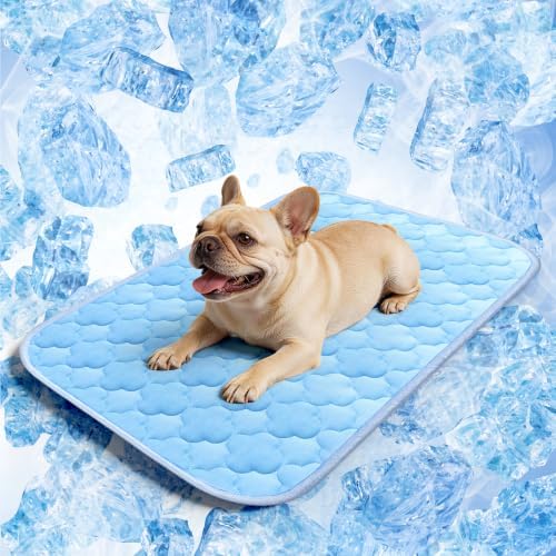 Pet Cooling Mats for Dogs, Cooling Pet Bed Outdoor & Indoor Use w Ice Silk - Image 7