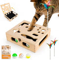 Cat Scratch Puzzle Enrichment Box, Interactive Cat Toy by Unknown