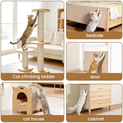 Natural Cork-Cat Scratch mat-Cat Scratch Pad Rug-cat Couch Protector-Scratch - Image 6