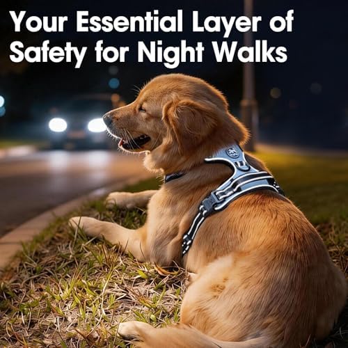 PoyPet No Pull Dog Harness Large, Reflective Vest - Image 7