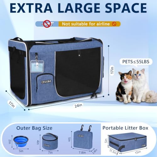 Petskd Extra Large Cat Carrier - Image 3
