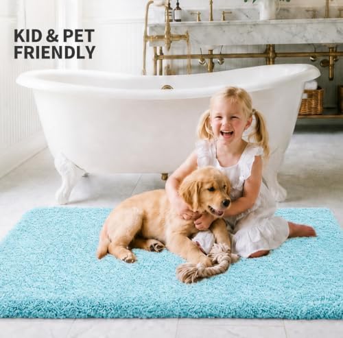 ILANGO Bathroom Rugs 70" × 24", Extra Soft Absorbent Microfiber Bath Rugs - Image 2