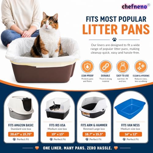 Cat Litter Box Liners Drawstring XL 39" x 17" Super Jumbo Scratch Resistant - Image 3