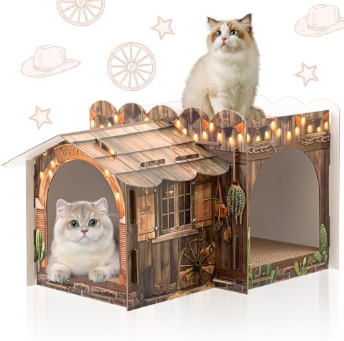 2 Story Cardboard Cat House by Lineshading