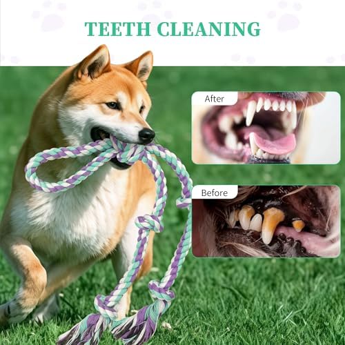 Dog Rope Toys for Large/Medium Aggressive Chewers, Tough Cotton Chew Toy - Image 5