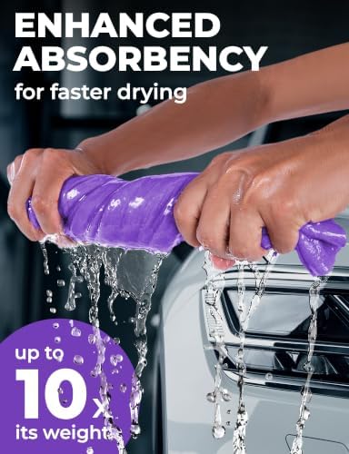 Premium Shammy Cloth for Car Drying – 2pk+1 Free – 26"x17" – Soft Chamois - Image 2
