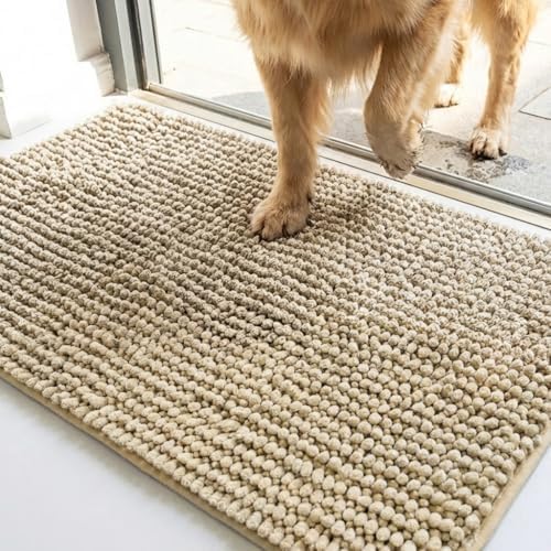 Muddy Mat® T.Max Dual Tone Indoor Dog Door Mat Slip Resistant Chenille Entryway by MuddyMat%C2%AE