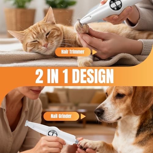 Mcbazel 2 in 1 Pet Micro Precision Trimmer & Nail Grinder - Image 2