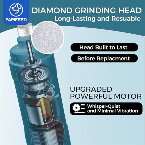 PAPIFEED Dog Nail Grinder with LED Light, Ultra Quiet 3-Speed Electric Nail File - Image 5