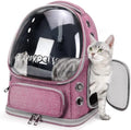 Cawypety Cat Backpack Carrier Large Space Bubble Backpack up to 12lbs Pink by Cawypety