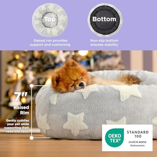 LE SURE Shown on TV Jacquard Donut Cute Small Dog Beds - Image 4