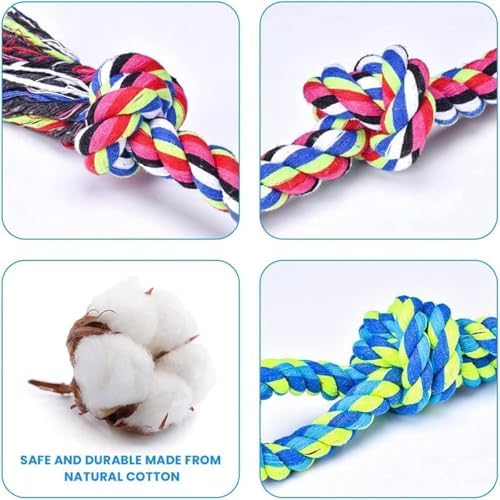 Feeko Dog Rope Toys for Large Breed Aggressive Chewers, Tough Chew Dog Toys - Image 5