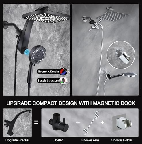 Rain Shower Head with Handheld Showerhead - Image 5