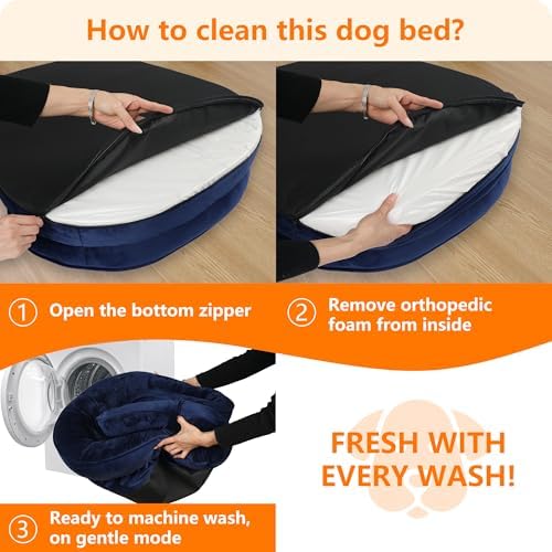 Dwanton Orthopedic Waterproof Medium Dog Bed Sofa, Gel Memory Foam - Image 7