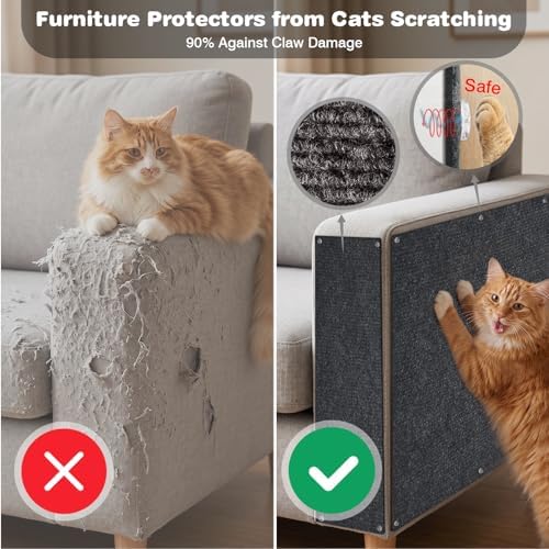 Cat Scratch Furniture Protector: 39.3"x15.8" High Self-Adhesive - Image 2