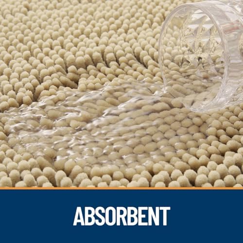OLANLY Dog Door Mat for Muddy Paws 48x30, Super Absorbent Chenille Mud Mat - Image 3
