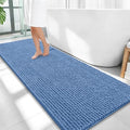 OLANLY Thick Chenille Bathroom Runner Rugs Mats 59x24, Cornflower Blue by OLANLY