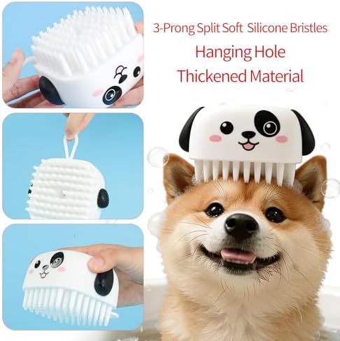 3PCS Pet Grooming Kit – Dog Bath Brush - Image 4