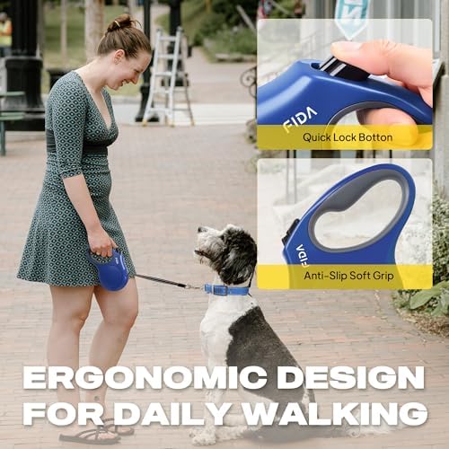 Fida Retractable Dog Leash, 16 ft Dog Walking Leash - Image 5