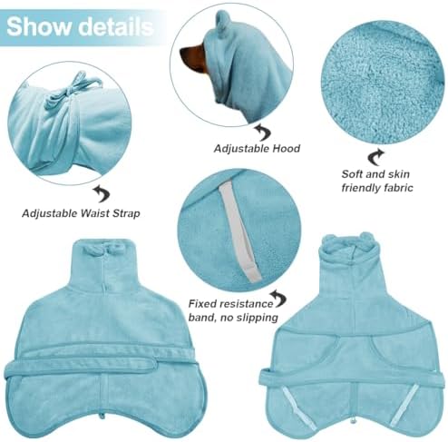 Medium to Large Size Dog Bathrobe, Quick Drying Super Absorbent, Warm Dog Towels - Image 3