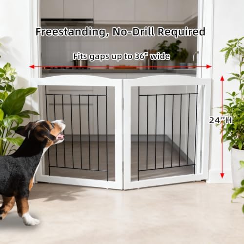 ZJSF Freestanding Foldable Dog Gate - Image 2