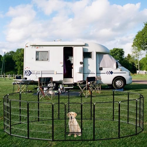 NEWBULIG Dog Playpen Indoor 40 Inch 16 Panels, Metal Outdoor Dog Fence Pen - Image 2