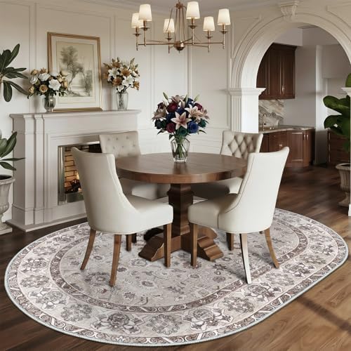 3x5 Oval Area Rug Washable Floor Mat - Image 3