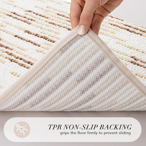 BSICPRO Bathroom Rugs Sets 2 Piece, Modern Bath Mat 20"x47"+20"x32" - Image 4
