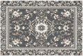 Giwawa Boho Floral Bath Rug Grey Leaves Soft Absorbent Bath Carpet 16x24 Inch by Giwawa