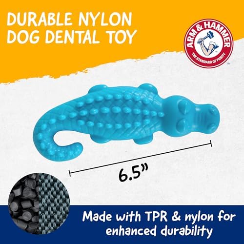 Arm & Hammer Nubbies Gator Dog Dental Chew Toy, Mint Flavor - Image 5