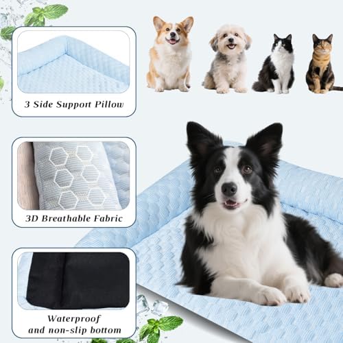 Cooling Mat - Thicken Pad for Small Dog & Cat, Ultra-Comfortable & Machine - Image 2