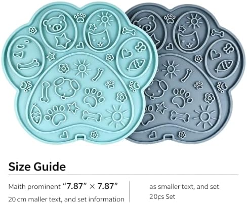2 Pack Paw Lick Mat for Dogs Cats, BPA-Free Silicone, Suction Cups - Image 3