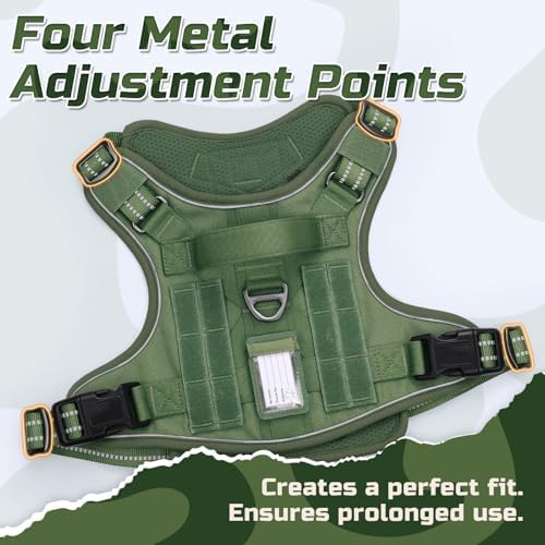 rabbitgoo Tactical Dog Harness for X-Large, No Pull Military Service Vest - Image 5