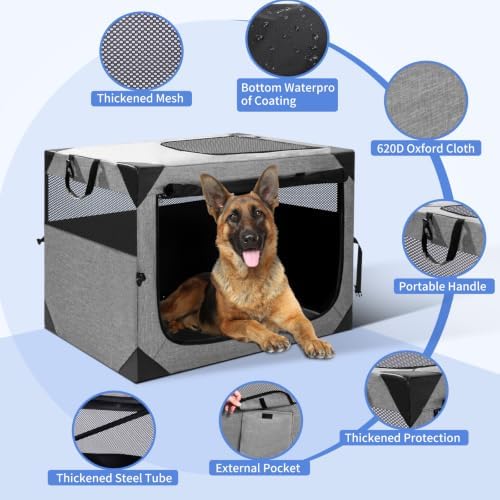 Dog Crate, Portable and Foldable Design of Dog Cage, Dog Kennel - Image 6
