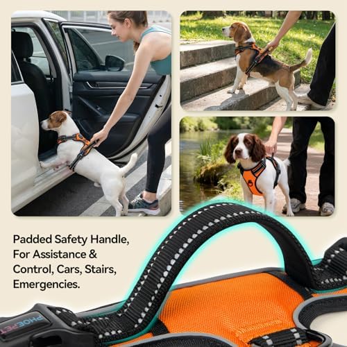 PHOEPET Reflective Dog Harness No Pull Large Breed Vest - Image 4