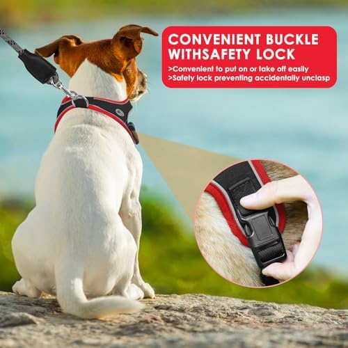 Dog Harness and Leash Set, No Pull Saddle Style Pet Harness, Breathable Mesh - Image 5