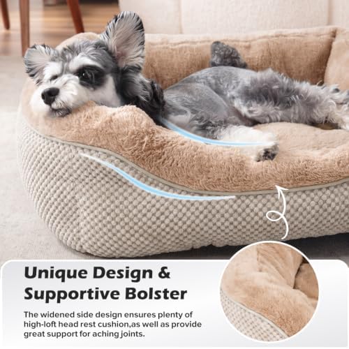 INVENHO Small Dog Bed Washable Orthopedic Calming Warming Durable Pet Bed - Image 3