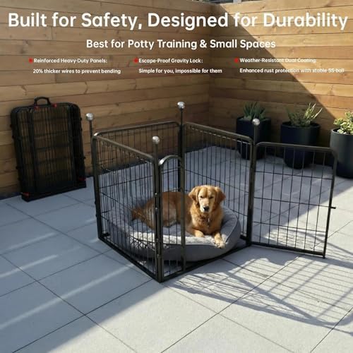Puppy Playpen, IGOOUO 24'' Portable Dog Playpen - Image 3